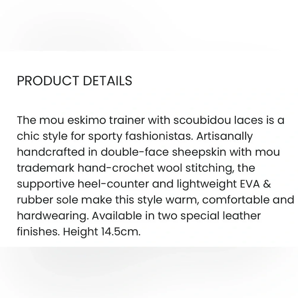 MOU Trainer Scoubidou Lace Size EU 38 or 7 US NWT